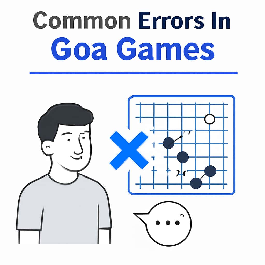 An educational diagram illustrating common errors encountered in Goa Games.