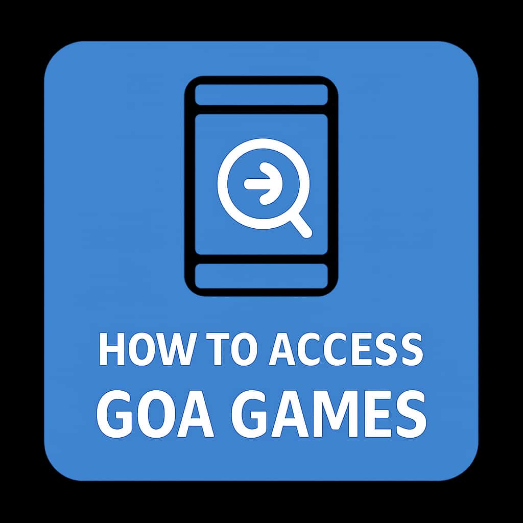Icon representing the Goa Games Official App access guide.