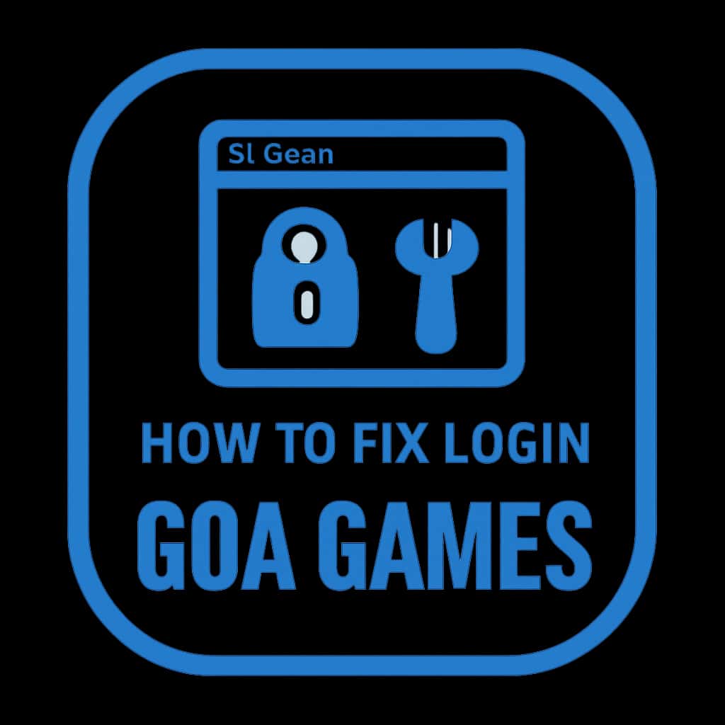An icon depicting login assistance for Goa Games.