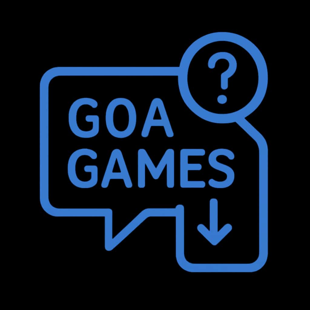 A badge symbolizing guidance for maintaining Goa Games updates.